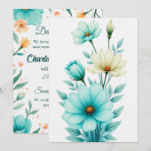 Gepersonaliseerde trouwkaart kaart (Voorkant / Achterkant)