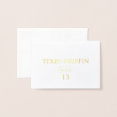 Gepersonaliseerde trouwkaarten Tafel naam kaarten (Voorkant met envelop)