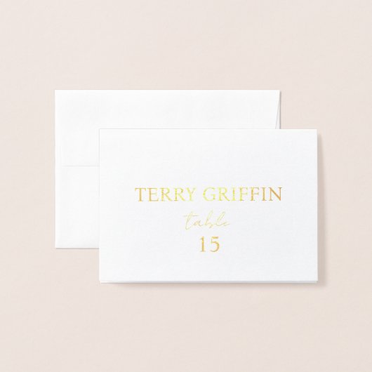 Gepersonaliseerde trouwkaarten Tafel naam kaarten (Voorkant met envelop)