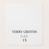 Gepersonaliseerde trouwkaarten Tafel naam kaarten (Buitenkant ongevouwen)