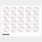 Gepersonaliseerde trouwstickers ronde sticker (Vel)
