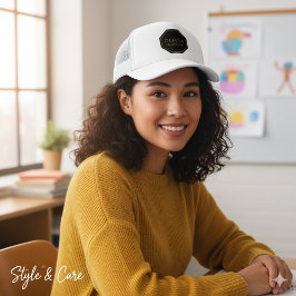 Gepersonaliseerde Trucker Hat met Naam en Functie Pet