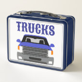 Gepersonaliseerde Trucks Metalen Lunchbox (Achterkant)