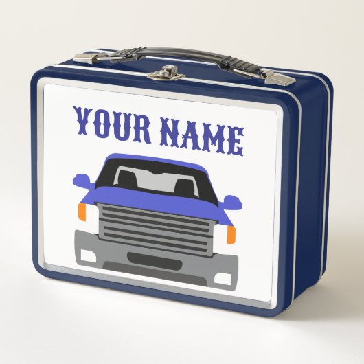 Gepersonaliseerde Trucks Metalen Lunchbox (Voorkant)
