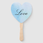 Gepersonaliseerde "True Love Blue" Handwaaier (Achterkant)