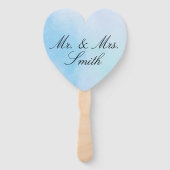 Gepersonaliseerde "True Love Blue" Handwaaier (Voorkant)