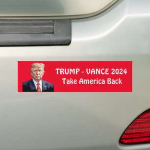 Gepersonaliseerde Trump Vance 2024 Bumpersticker