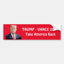 Gepersonaliseerde Trump Vance 2024 Bumpersticker