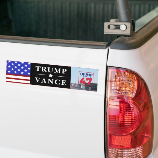 Gepersonaliseerde Trump Vance 2024 Bumpersticker (Op Truck)