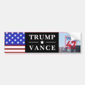 Gepersonaliseerde Trump Vance 2024 Bumpersticker (Voorkant)