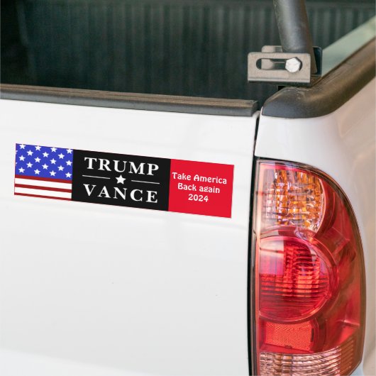 Gepersonaliseerde Trump Vance 2024 Bumpersticker (Op Truck)