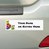 Gepersonaliseerde Tuinman Gezegde Bloemen Sticker (Op auto)