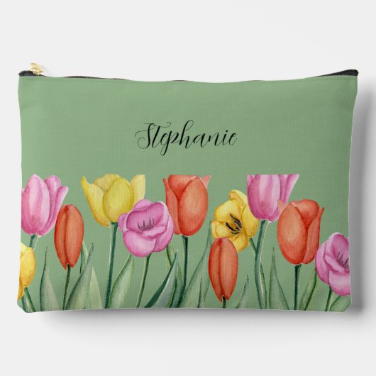 Gepersonaliseerde Tulip lente bloem moederdag 2024 Etui (Voorkant)