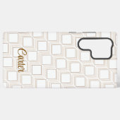 Gepersonaliseerde tumbling squares Samsung telefoo Galaxy Hoesje (Achterkant horizontaal)