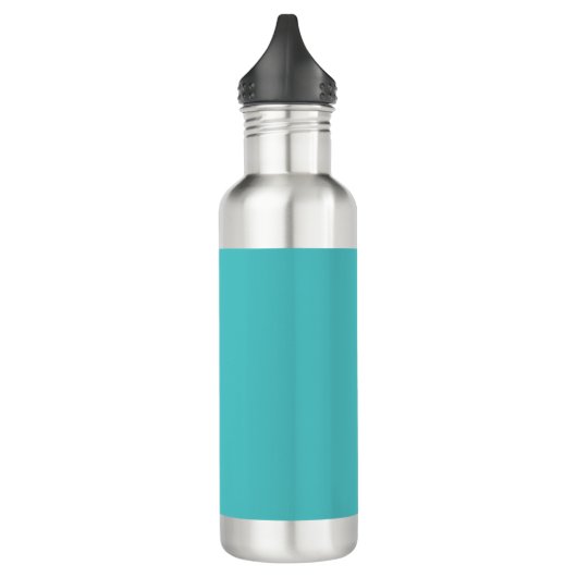 Gepersonaliseerde Turquoise & Wit Waterfles (Links)