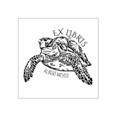 Gepersonaliseerde Turtle Ex Libris Bookplate Rubberstempel (Afrduk)