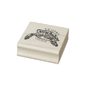 Gepersonaliseerde Turtle Ex Libris Bookplate Rubberstempel (Stempel)