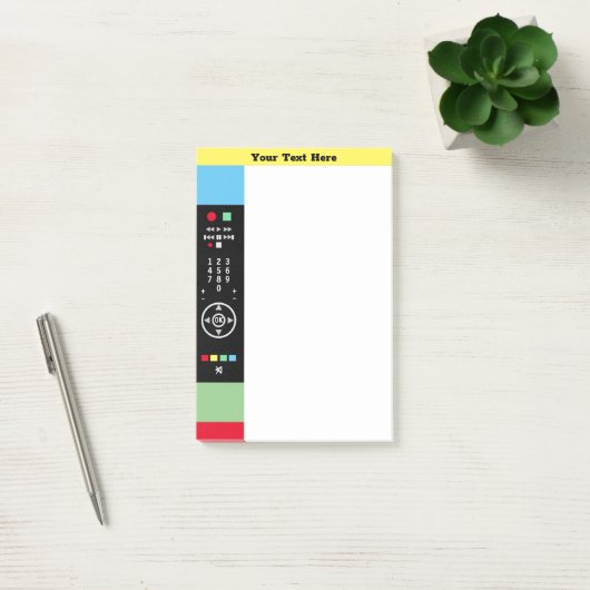 Gepersonaliseerde TV Afstandsbediening Modern Kleu Post-it® Notes (Kantoor)