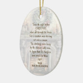 Gepersonaliseerde Twas de avond voor Kerstmis Keramisch Ornament (Links)