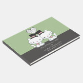 Gepersonaliseerde twee bruinkat met gemarteld homo gastenboek (Hoek)