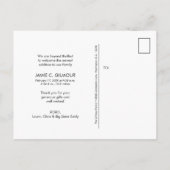 Gepersonaliseerde tweede Baby foto dank u Aankondigingskaart (Achterkant)