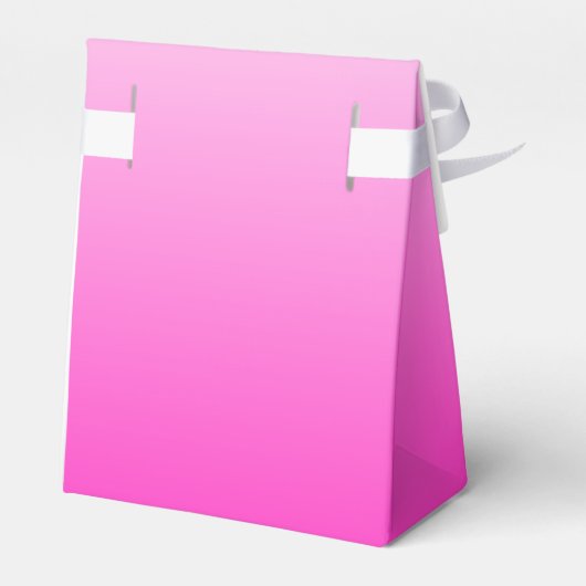 Gepersonaliseerde tweetonige gradiënt ombre hete r bedankdoosjes (Achterkant)