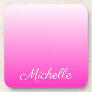 Gepersonaliseerde tweetonige gradiënt ombre hete r bier onderzetter