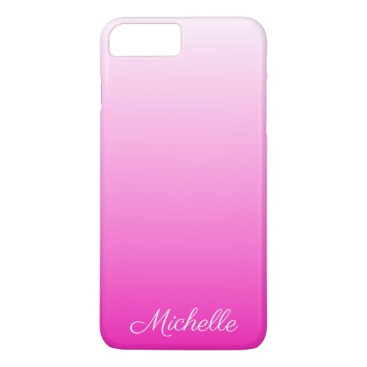 Gepersonaliseerde tweetonige gradiënt ombre hete r Case-Mate iPhone case (Achterkant)
