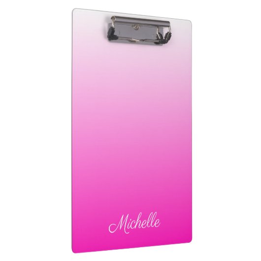 Gepersonaliseerde tweetonige gradiënt ombre hete r klembord (Rechts)