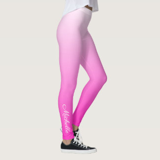 Gepersonaliseerde tweetonige gradiënt ombre hete r leggings