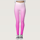 Gepersonaliseerde tweetonige gradiënt ombre hete r leggings (Voorkant)