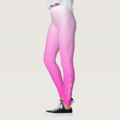Gepersonaliseerde tweetonige gradiënt ombre hete r leggings (Links)