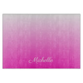 Gepersonaliseerde tweetonige gradiënt ombre hete r snijplank (Voorkant)