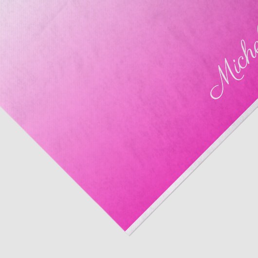 Gepersonaliseerde tweetonige gradiënt ombre hete r tissuepapier (Detail)