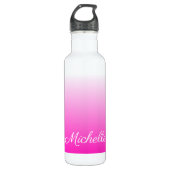 Gepersonaliseerde tweetonige gradiënt ombre hete r waterfles (Voorkant)