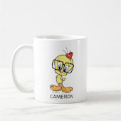 Gepersonaliseerde TWEETY™ Bird Nerd Coffee Mok (Links)