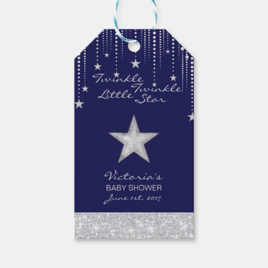 Gepersonaliseerde Twinkle Twinkle Little Star Favo Cadeaulabel (Voorkant)