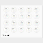 Gepersonaliseerde Twinkle Twinkle Little Star - St Ronde Sticker (Vel)
