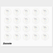 Gepersonaliseerde Twinkle Twinkle Little Star - St Ronde Sticker (Vel)