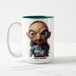 Gepersonaliseerde Two-Tone Vrouwen Rugby Mok