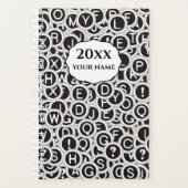 Gepersonaliseerde  Typewriter Keys Planner (Voorkant)