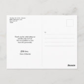 Gepersonaliseerde typografie foto bruiloft dank u briefkaart (Achterkant)