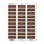 Gepersonaliseerde typografie met verfstreken etiket (Full Sheet)