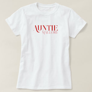 Gepersonaliseerde Typografie Tante T-shirt