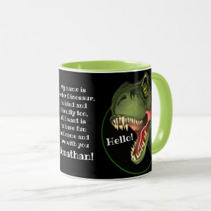 Gepersonaliseerde Tyrannosaurus Rex dinosaurus Mok