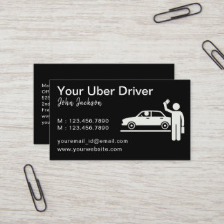 Gepersonaliseerde Uber Driver QR-code Visitekaartje