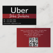 Gepersonaliseerde Uber-Visitekaartjes Visitekaartje (Voorkant / Achterkant)