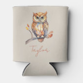 Gepersonaliseerde Uil Blikjeskoeler (Voorkant)