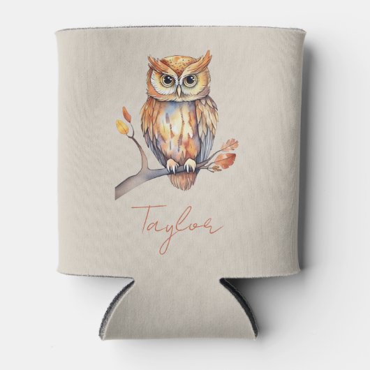 Gepersonaliseerde Uil Blikjeskoeler (Voorkant)