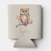 Gepersonaliseerde Uil Blikjeskoeler (Achterkant)